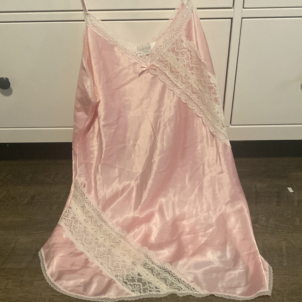 Vintage Sabrina , 90s style slip dress nightgown inspired.